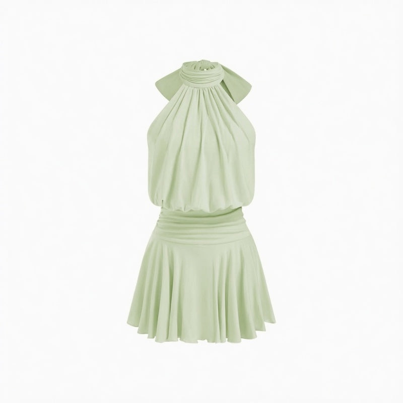 Halter Backless Mini Dress