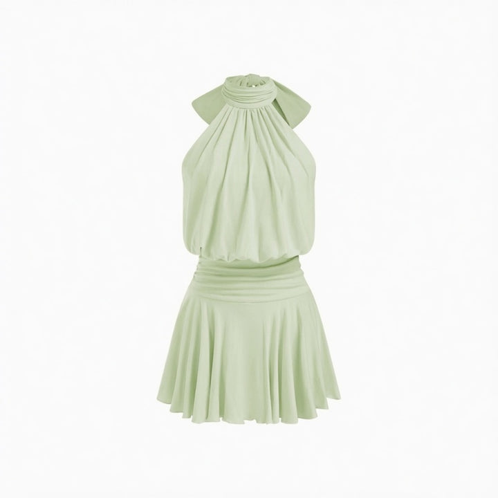 Halter Backless Mini Dress