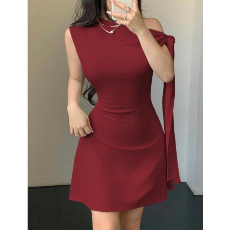 One Shoulder Bodycon Mini Dress