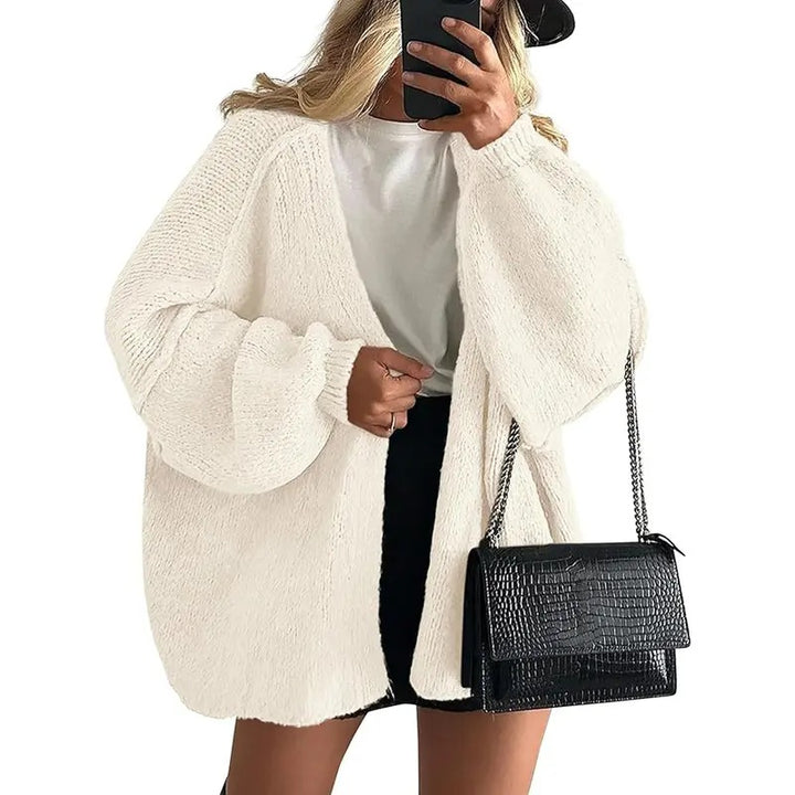 Oversized Knit Cardigan Sweater