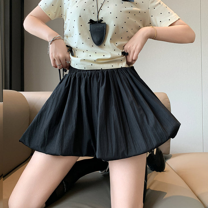 Bubble Mini Skirt with Shorts