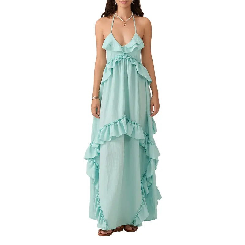 Boho Backless Maxi Dress