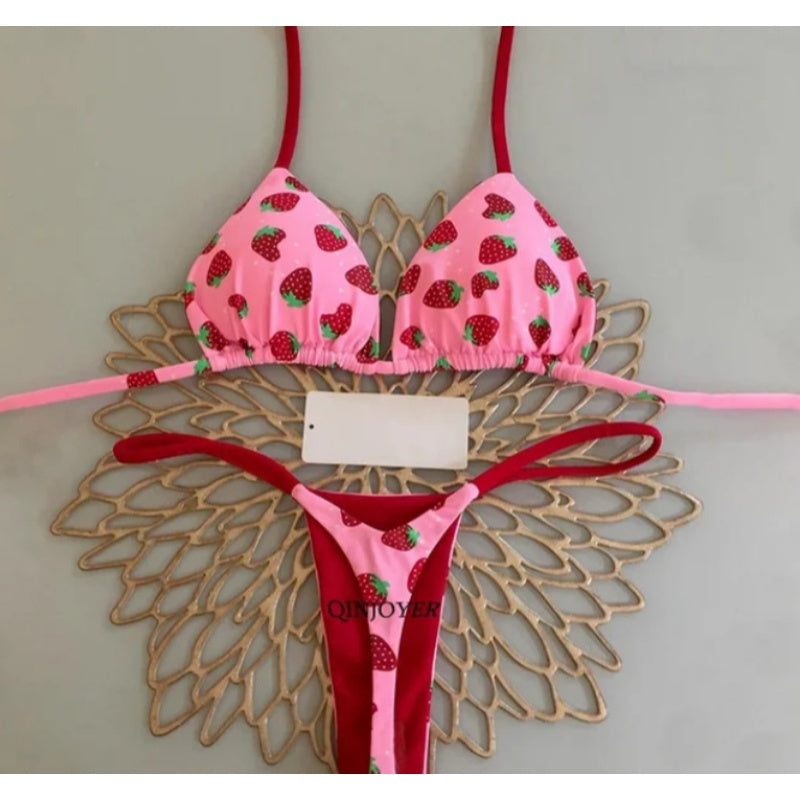 Braided Push Up Brazilian Bikini Set