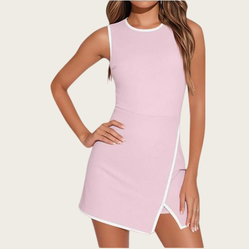 Contrast Trim Tennis Dress