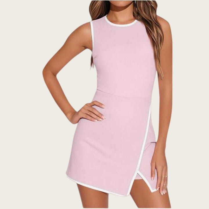 Contrast Trim Tennis Dress