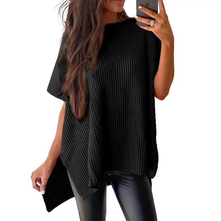Oversized Knit Tee Top