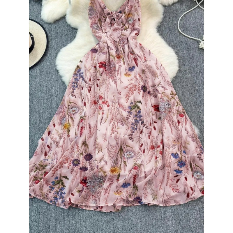 Floral Boho Cami A Line Dress