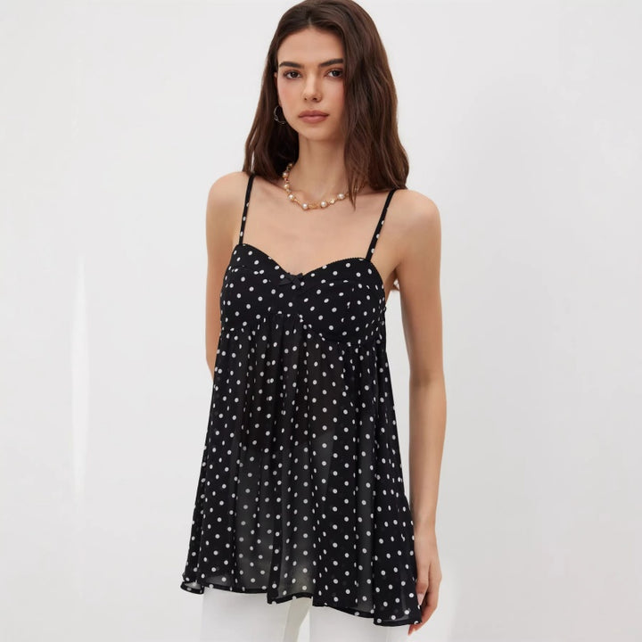 Leopard Chiffon Cami Top