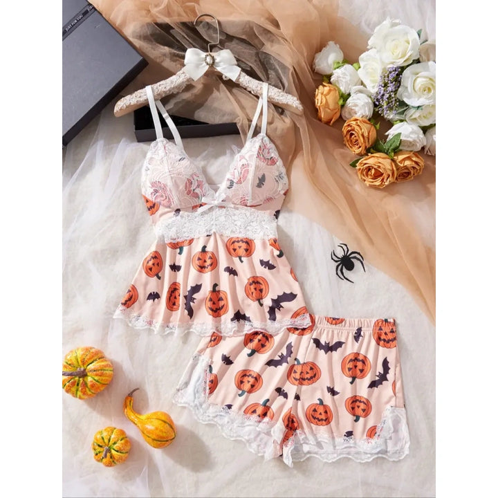 Holiday Lace Pajama Set