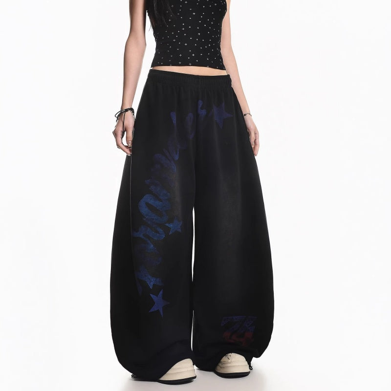 Vintage Star Wide Leg Sweatpants