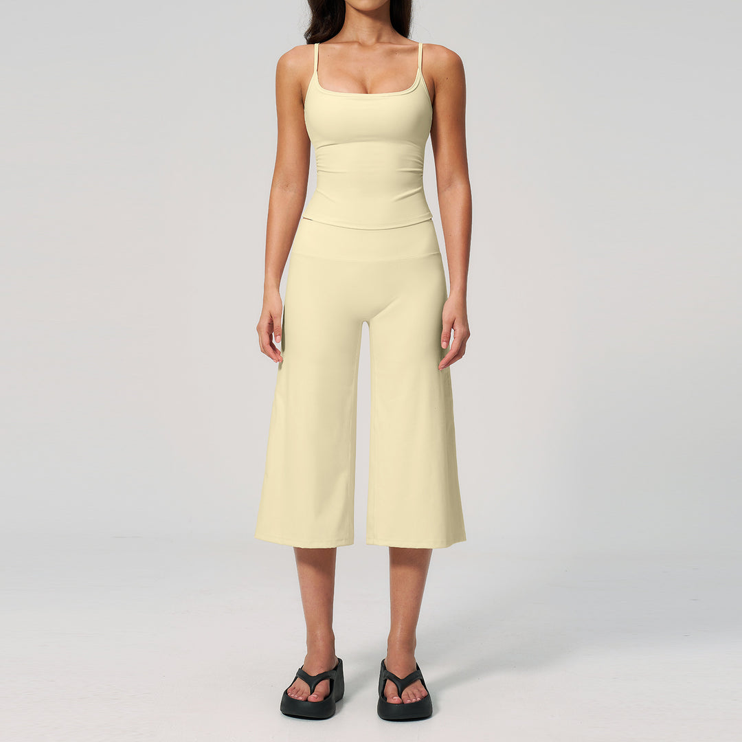 Quick Dry Cami High Waist Capri Set