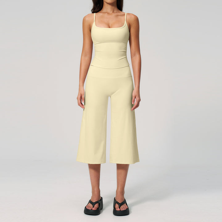 Quick Dry Cami High Waist Capri Set