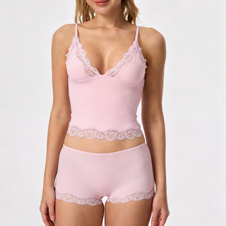 Lace Cami Shorts Set
