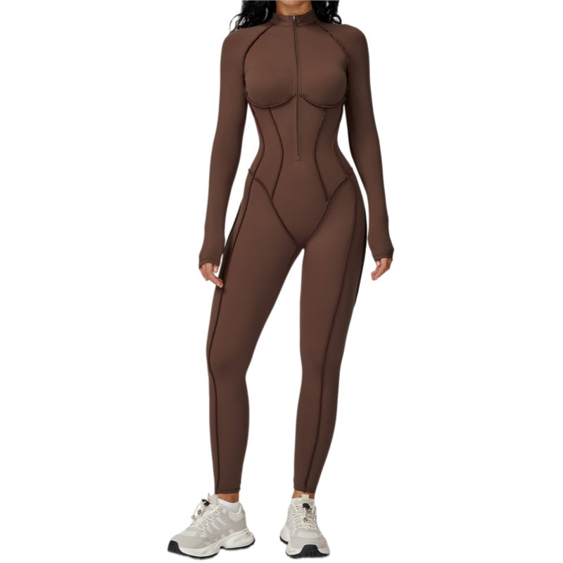 Tummy Control Athletic One Piece Jumpsuit