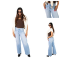 Stretch Wide Leg Slimming Women's Jeans