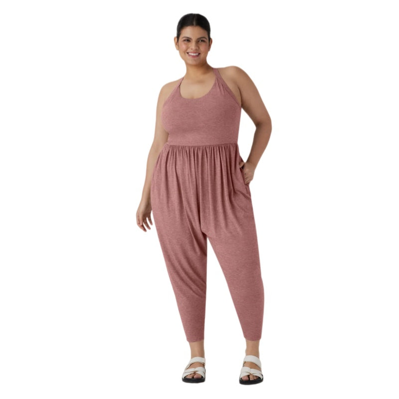 Plus Size Casual Harem Pocket Jumpsuit