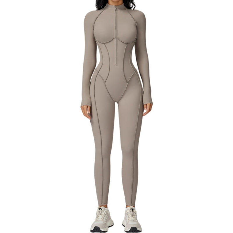 Tummy Control Athletic One Piece Jumpsuit