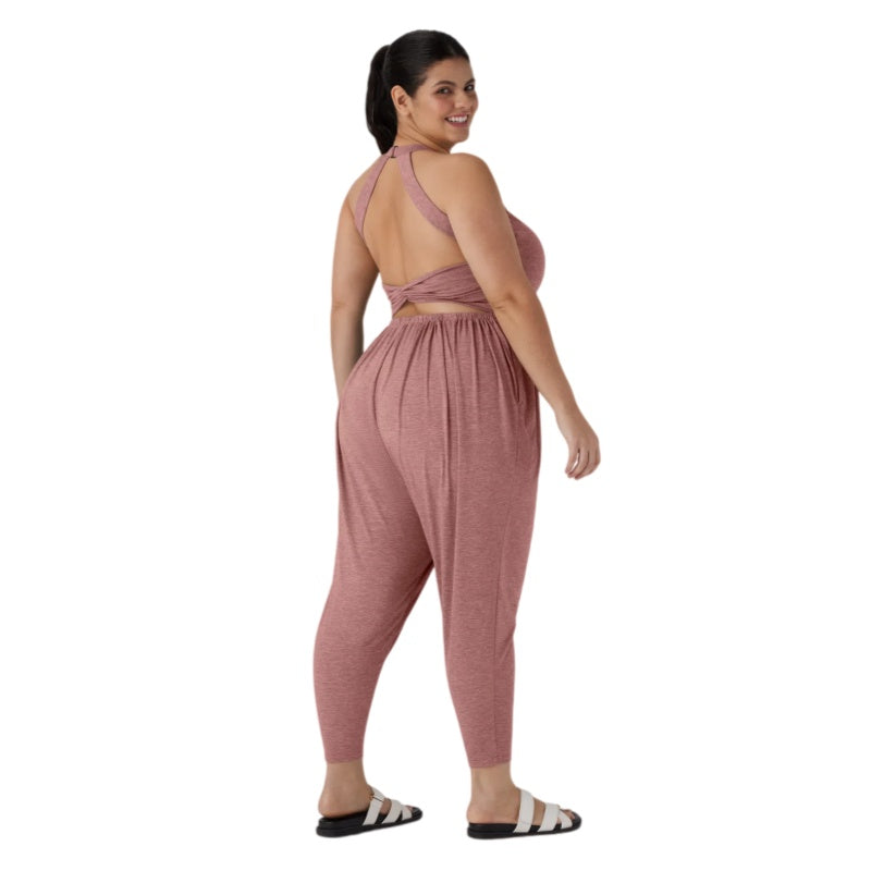 Plus Size Casual Harem Pocket Jumpsuit