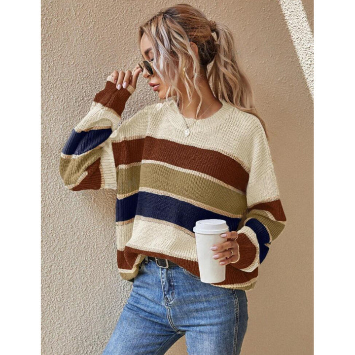 Vintage Striped Oversized Sweater
