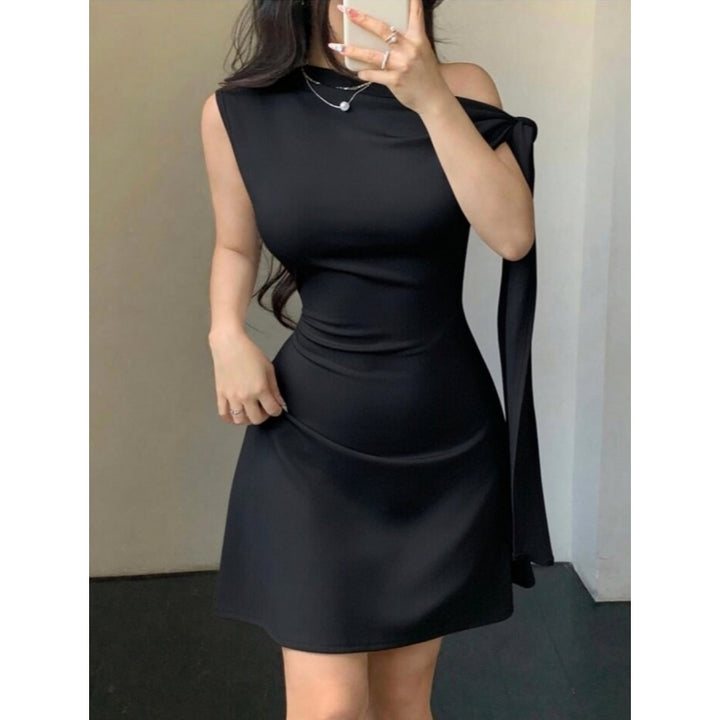 One Shoulder Bodycon Mini Dress