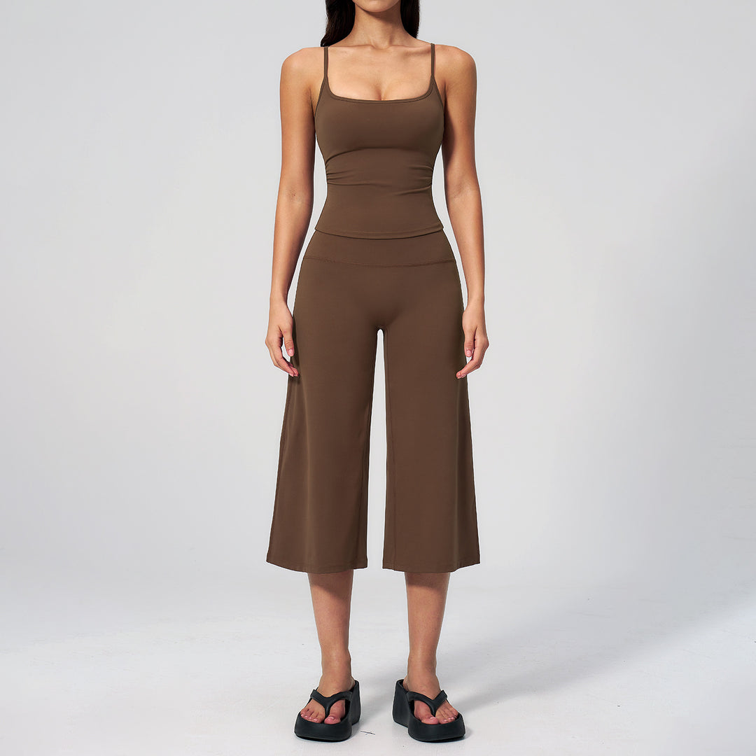 Quick Dry Cami High Waist Capri Set