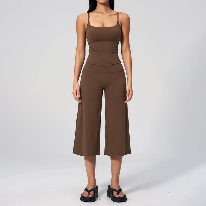 Quick Dry Cami High Waist Capri Set