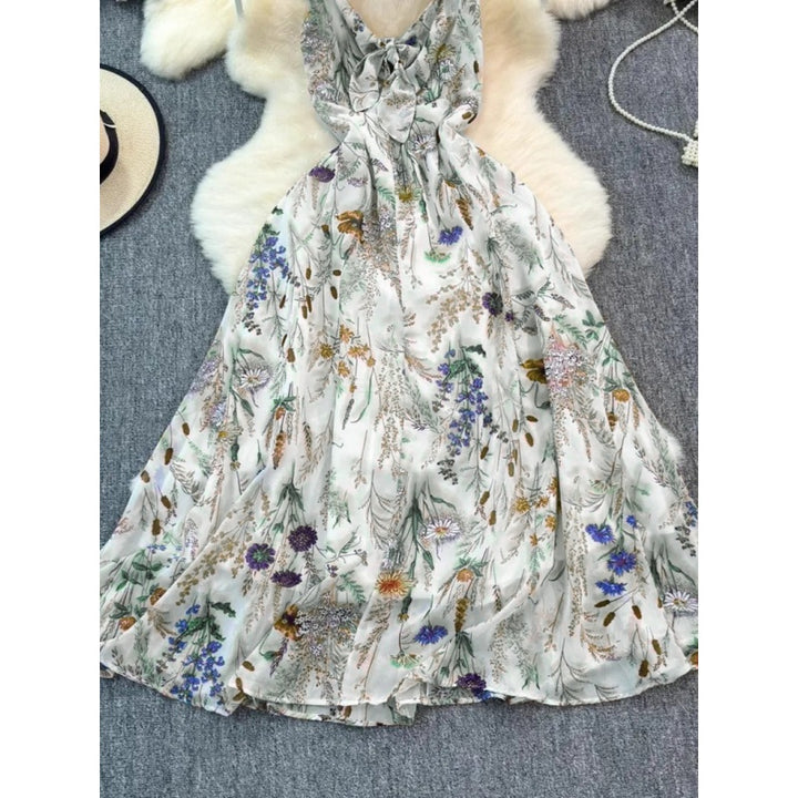 Floral Boho Cami A Line Dress