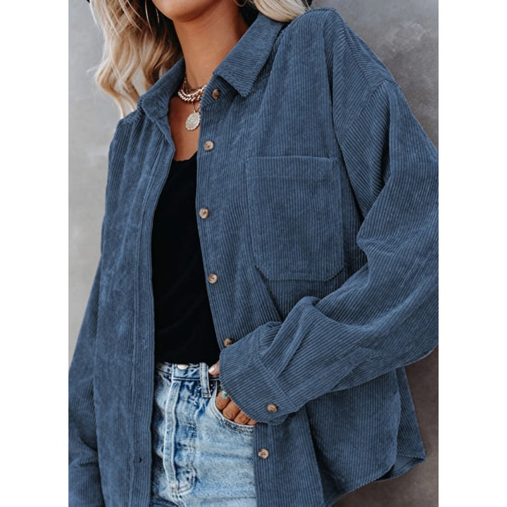 Corduroy Shirt Jacket For Women