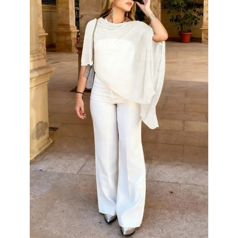 Open Knit Shawl Cover Up Top