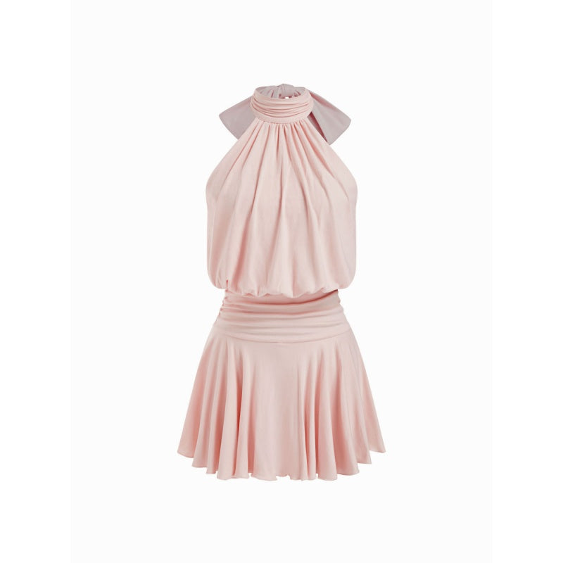 Halter Backless Mini Dress