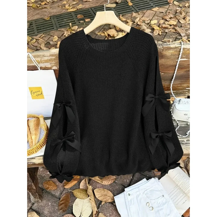 Bow Detail Knit Sweater