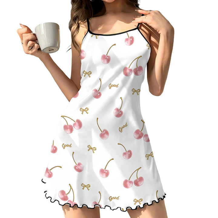 Soft Printed Short Nightgown