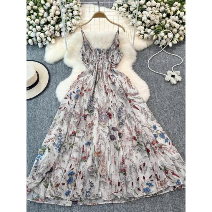 Floral Boho Cami A Line Dress