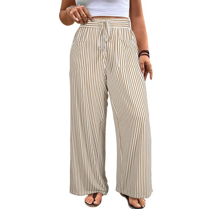 Striped Wide Leg Palazzo Pants