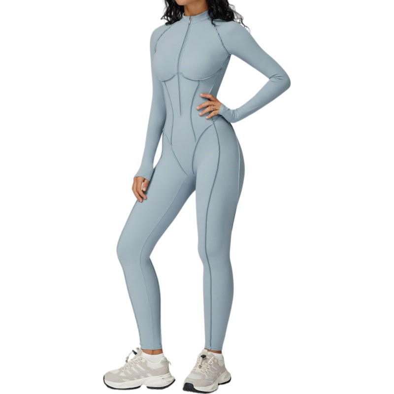 Tummy Control Athletic One Piece Jumpsuit