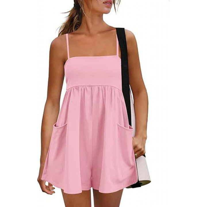 Pocket Babydoll Romper Shorts