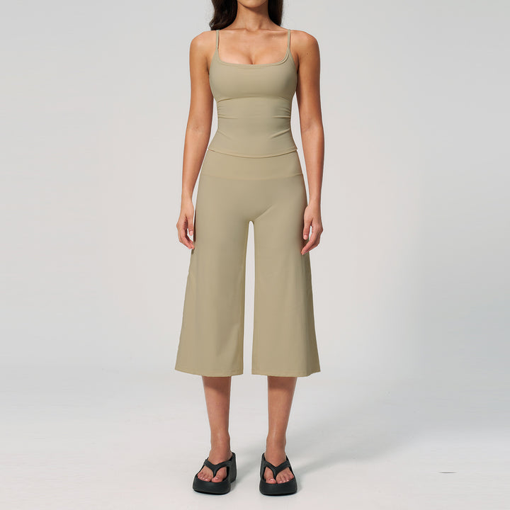 Quick Dry Cami High Waist Capri Set