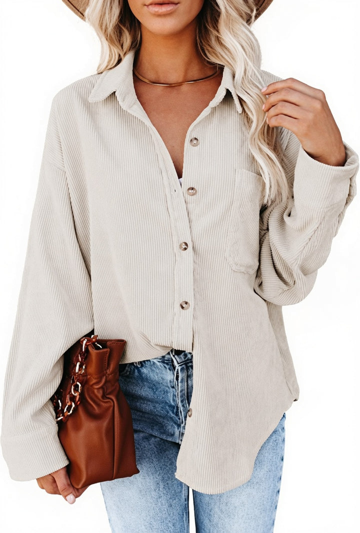 Corduroy Shirt Jacket For Women
