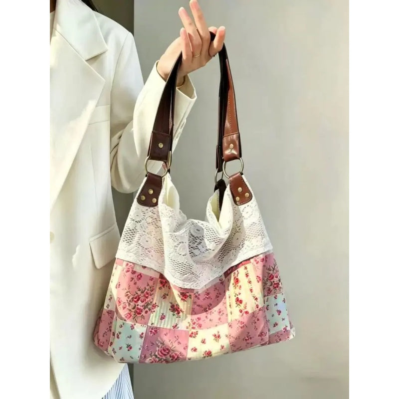 Vintage Floral Lace Shoulder Bag