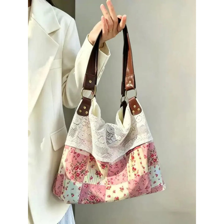 Vintage Floral Lace Shoulder Bag