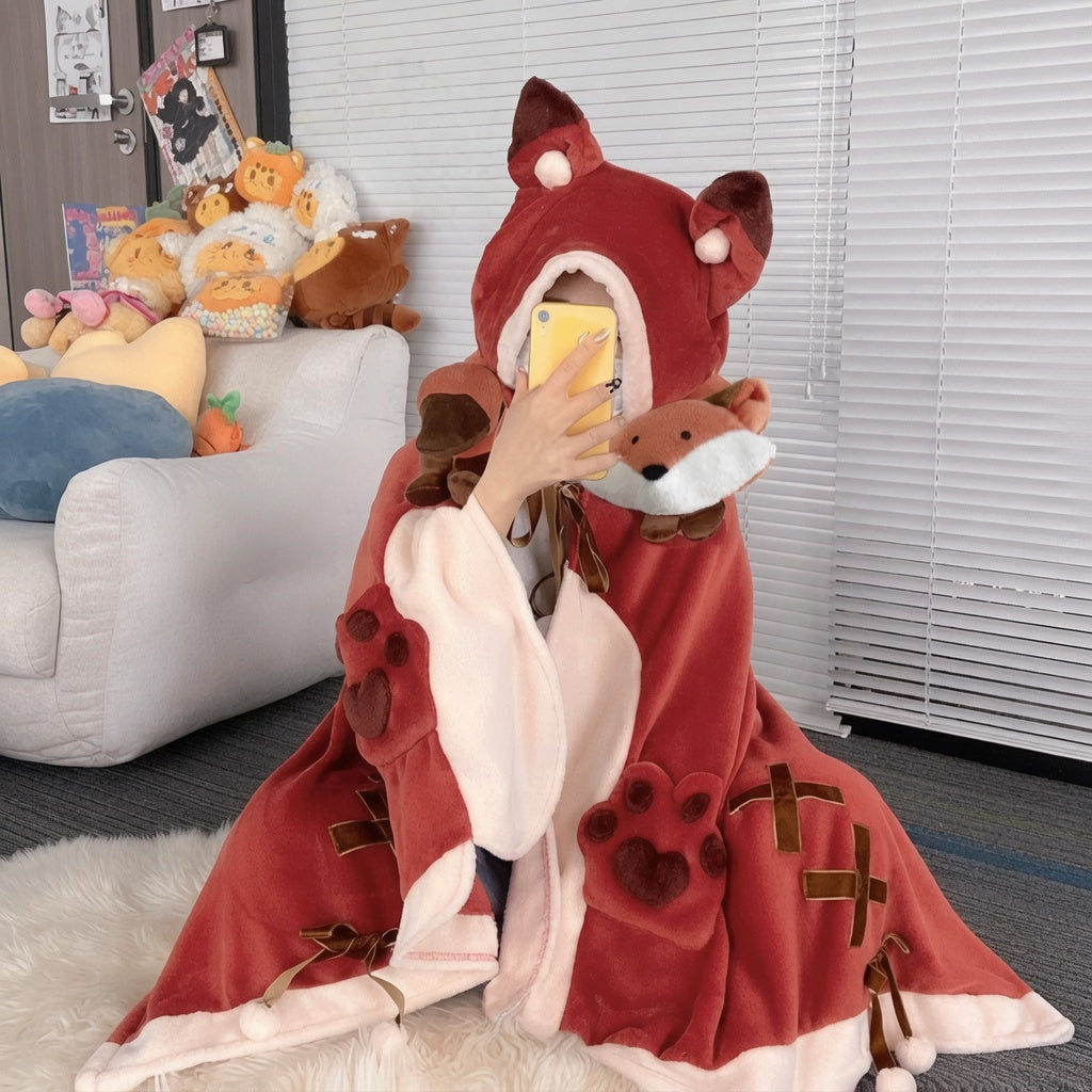 Bat Hooded Wearable Blanket Cape