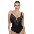 Lace Cutout Sexy Shaping Bodysuit Plus