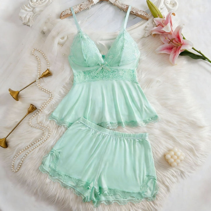 Elegant Lace Cami Pajama Set