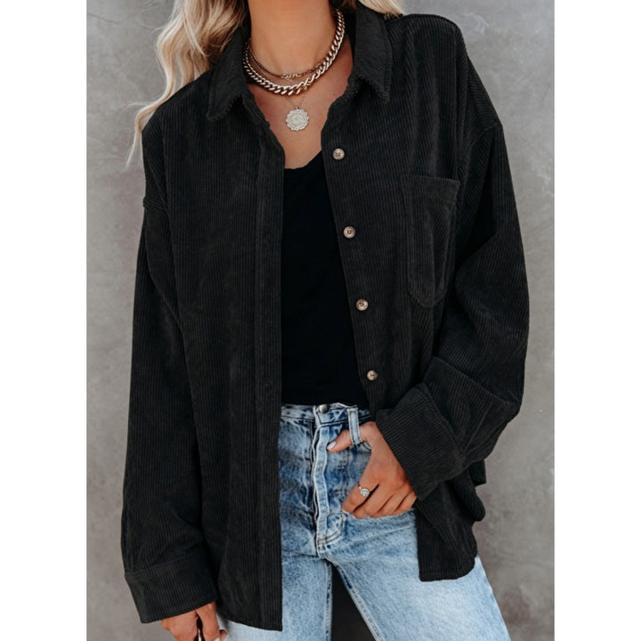 Corduroy Shirt Jacket For Women
