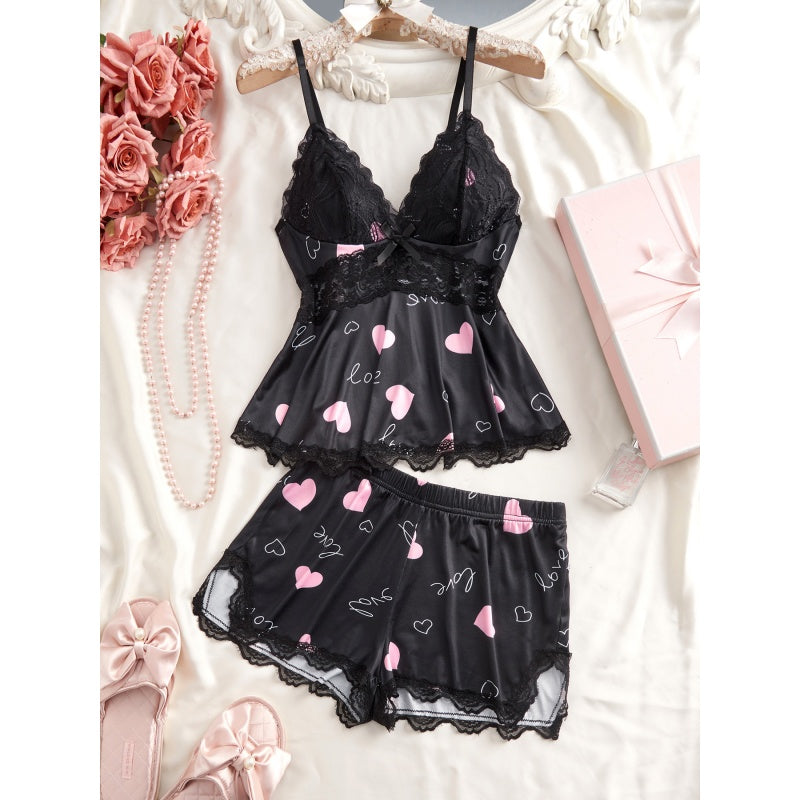 Holiday Lace Pajama Set