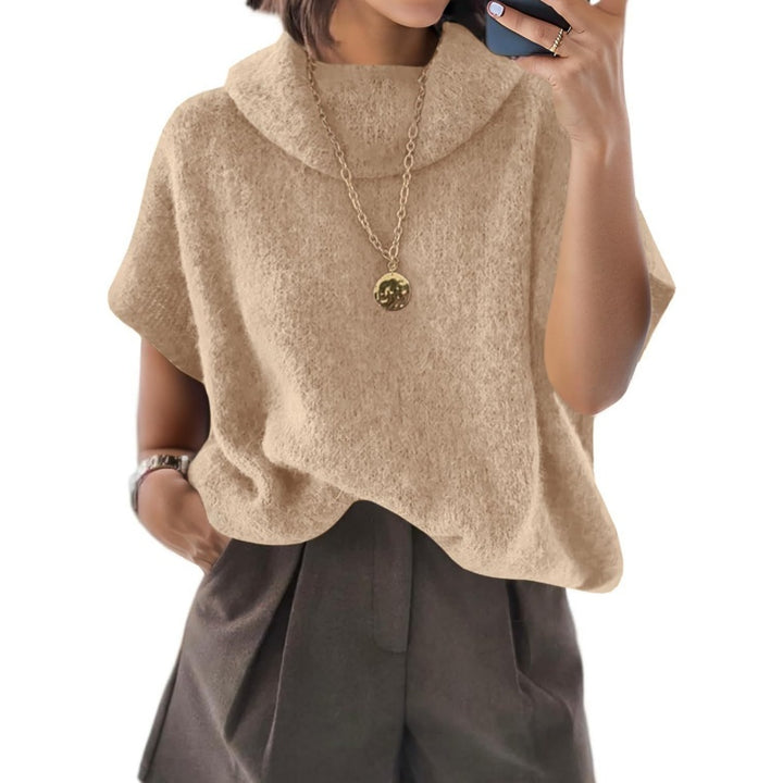 Oversized Turtleneck Knit Sweater
