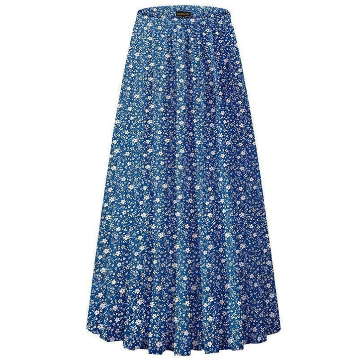 Boho Patchwork Chiffon Maxi Skirt