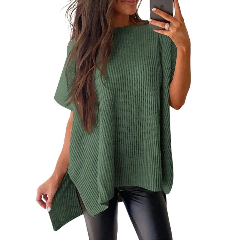 Oversized Knit Tee Top