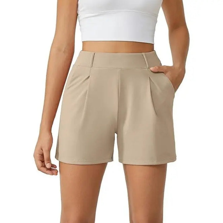 High Waist Pocket Summer Shorts