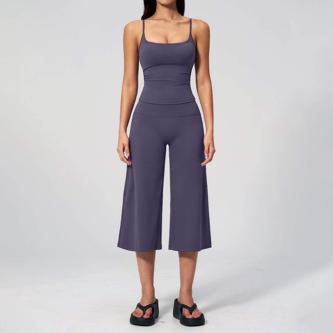 Quick Dry Cami High Waist Capri Set